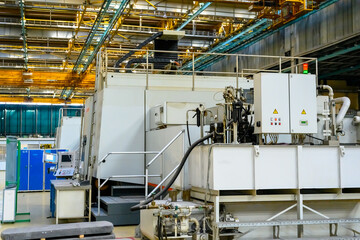 Machine tools in the aviation industry.