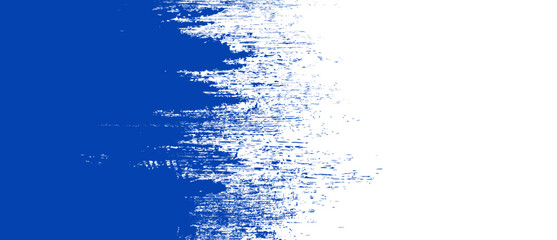 Navy blue brush stroke background. Blue ink splash on backdrop. Brush background for wallpaper, paint splatter template, dirt banner, watercolor design, dirty texture. Trendy brush background, vector