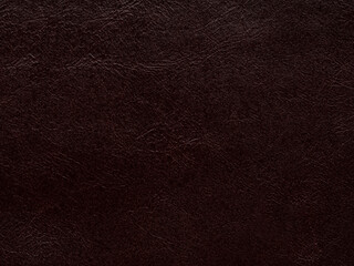 Luxury vintage genuine brown leather texture sample. Background with copy space. Leather pattern in...