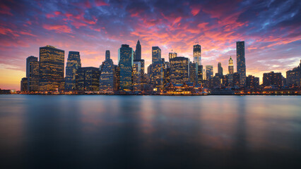 Fototapeta na wymiar Skyline New York city.