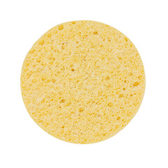 Round yellow sponge for washing
