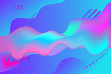 abstract background with waves and gradient color