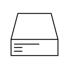harddisk icon. outline icon
