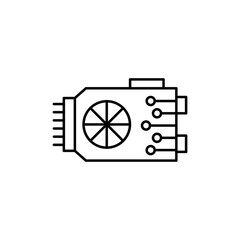 vga icon. outline icon