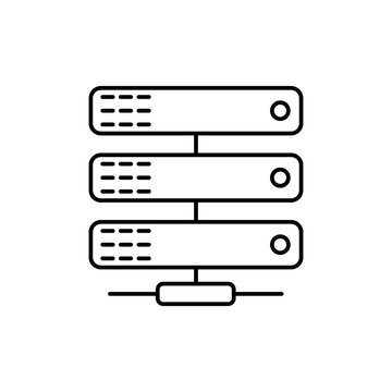 recommend clip art: server icon. outline icon