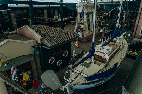 Old Boats from Rahmi M. Koc Museum Istanbul-Turkey - sep 2022