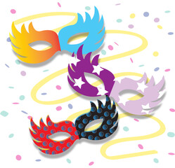 carnival mask illustration