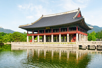 Gyeonghoeru Pavilion at Gyeongbokgung Palace, Seoul, South Korea