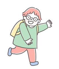 ランドセルと男の子