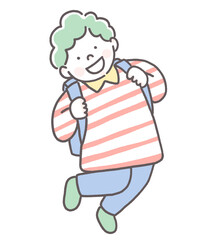 ランドセルと男の子