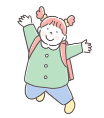 ランドセルと女の子