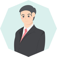 Professional Business Man Employment Avatar Character
