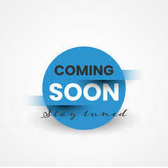 Coming soon background illustration template design
