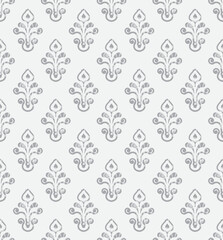 Damask pattern seamless vector