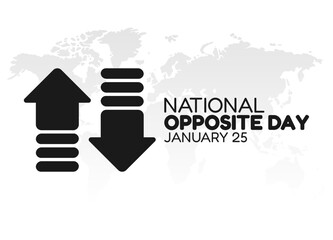 vector graphic of national opposite day good for national opposite day celebration. flat design. flyer design.flat illustration.