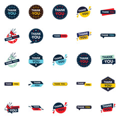 25 Innovative Vector Designs to Say Thank You