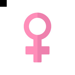 femenine icon logo flat style vector