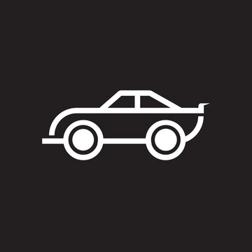 car outline logo design vector illustration template