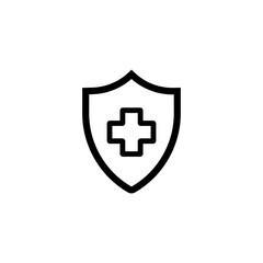 Immunity line icon. Disease, immunity, thermometer, doctor, patient, prescription, treatment, drugs, recommendations, advice. health concept. Vector black line icon on white background