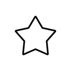 star outline icon. vector illustration
