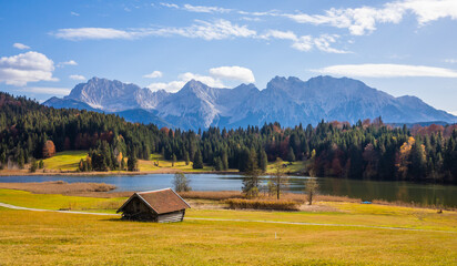 Landschaft am Geroldsee bei Garmisch