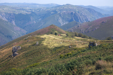 Fototapeta na wymiar Mountain Landscape in Asturias, Spain