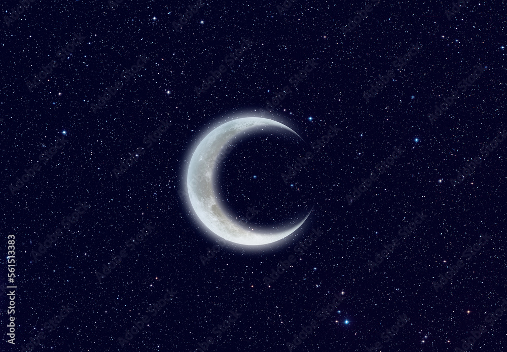 Aufkleber crescent moon 