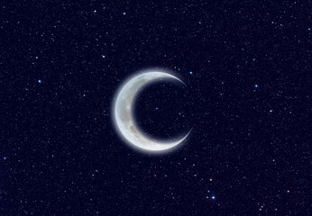 Obraz na płótnie Canvas Crescent Moon 