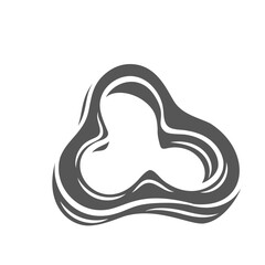 Pepper slice glyph icon vector illustration. Silhouette of falling chopped bell pepper and capsicum, piece of ripe vegetable fly in air, sweet vitamin paprika and food ingredient to cook salad