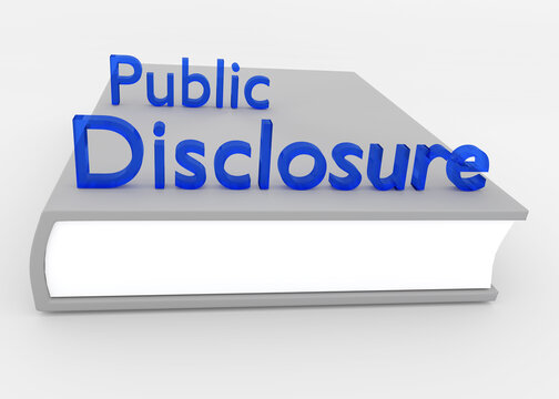 Public Disclosure concept