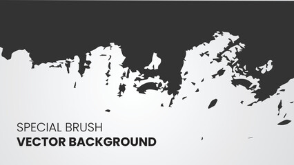 Black and white abstract background with grunge texture vector template  