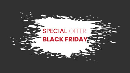 Vector abstract black Friday sale  offer background 