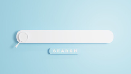 search engine on blue background - obrazy, fototapety, plakaty