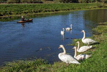 Entspannung an der Nidda in Frankfurt am Main