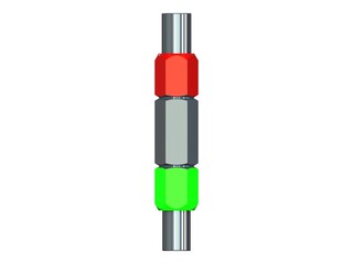 Reversible Type Plug Gauge Set for Measuring Range  0.8 to 22 mm 3D Rendering