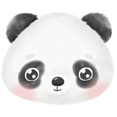 Cute Panda Watercolor illustration