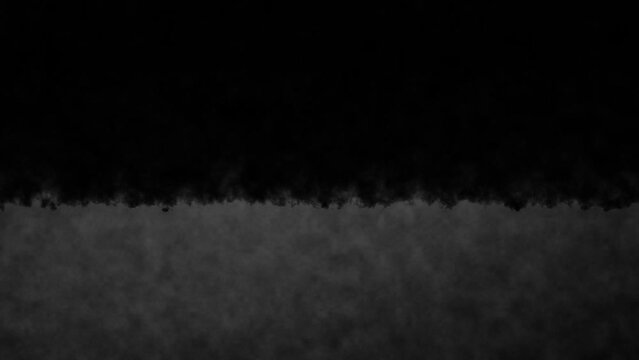 abstract black curtain of the theater falls down. Drop render 3d. Black and white tones silent movie. Old cinema 3d 4k background. Slow motion motion design.