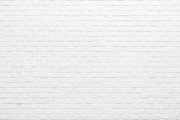 White brick wall texture background for stone tile block painted in grey light color wallpaper...