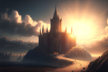 Naklejka premium High Elf Castle
