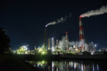 工場夜景
