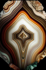 Fototapeta premium motif géométrique en agate de marbre de différentes couleurs