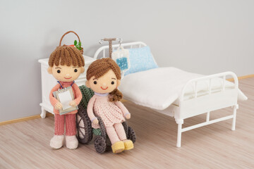 あみぐるみ人形　入院イメージ