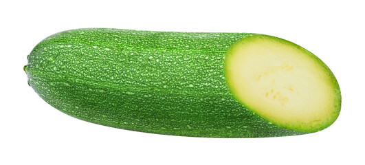Zucchini half cut out