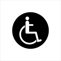 Disabled Handicap Icon. isolated on white background