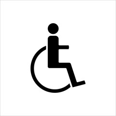 Disabled Handicap Icon. isolated on white background