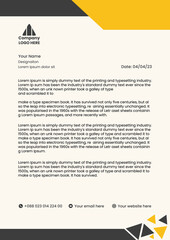 Corporate letterhead business template design
