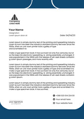  Modern company letterhead vector template