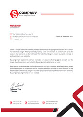 letterhead template vector, minimalist style, printing design, business template, flyer layout, concept background