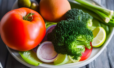 Fresh organic vegetables