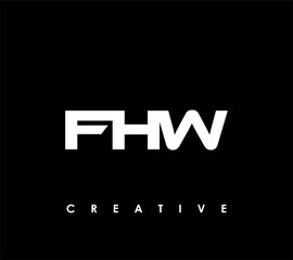 FHW Letter Initial Logo Design Template Vector Illustration